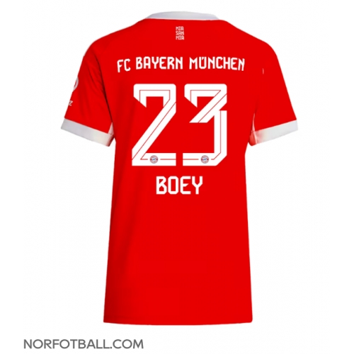 Billige Fotballdrakt Bayern Munich Sacha Boey #23 Replika Hjemmedrakt Dame 2025-26 Kortermet Billige Fotballdrakt Bayern Munich Sacha Boey #23 Replika Hjemmedrakt Dame 2025-26 Kortermet
